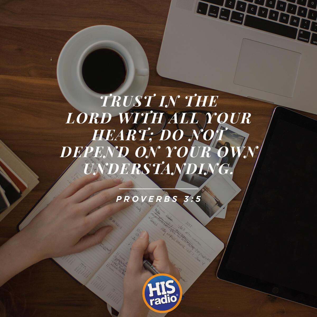 Proverbs 3:5 - Verse of the Day