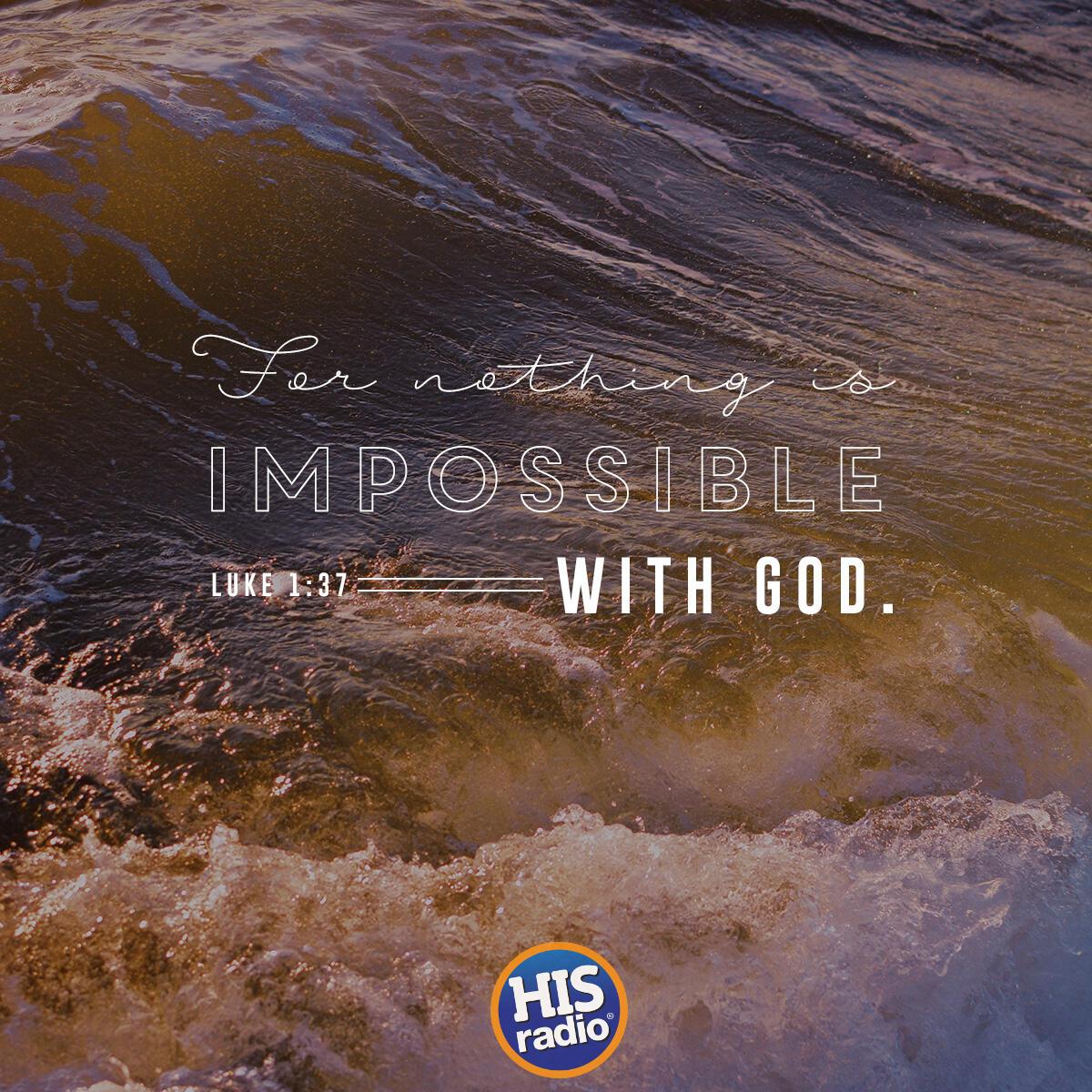 Luke 1:37 - Verse of the Day