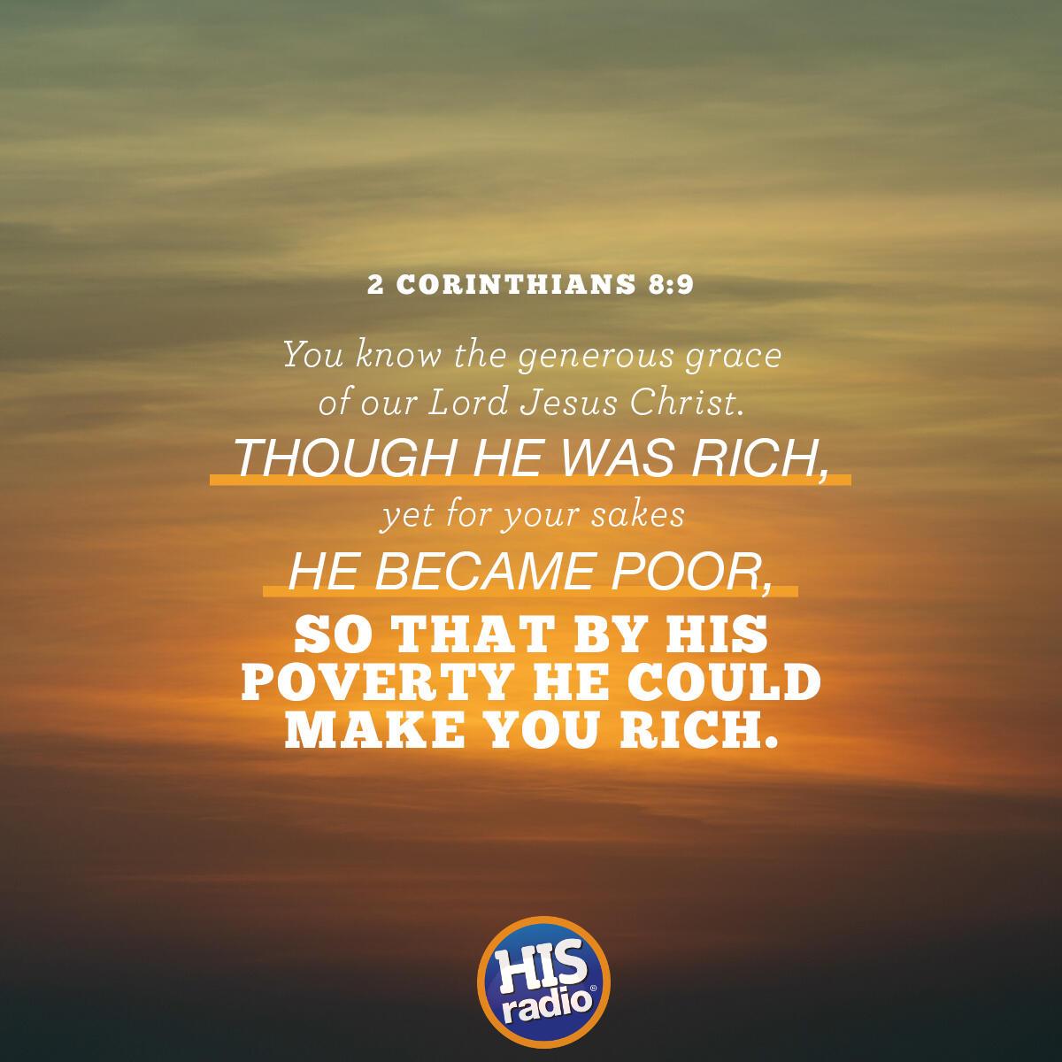 2 Corinthians 8:9 - Verse of the Day