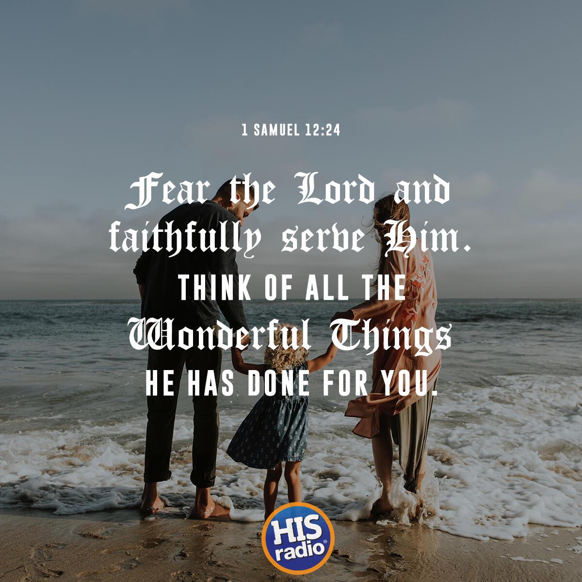 1 Samuel 12:24 - Verse of the Day