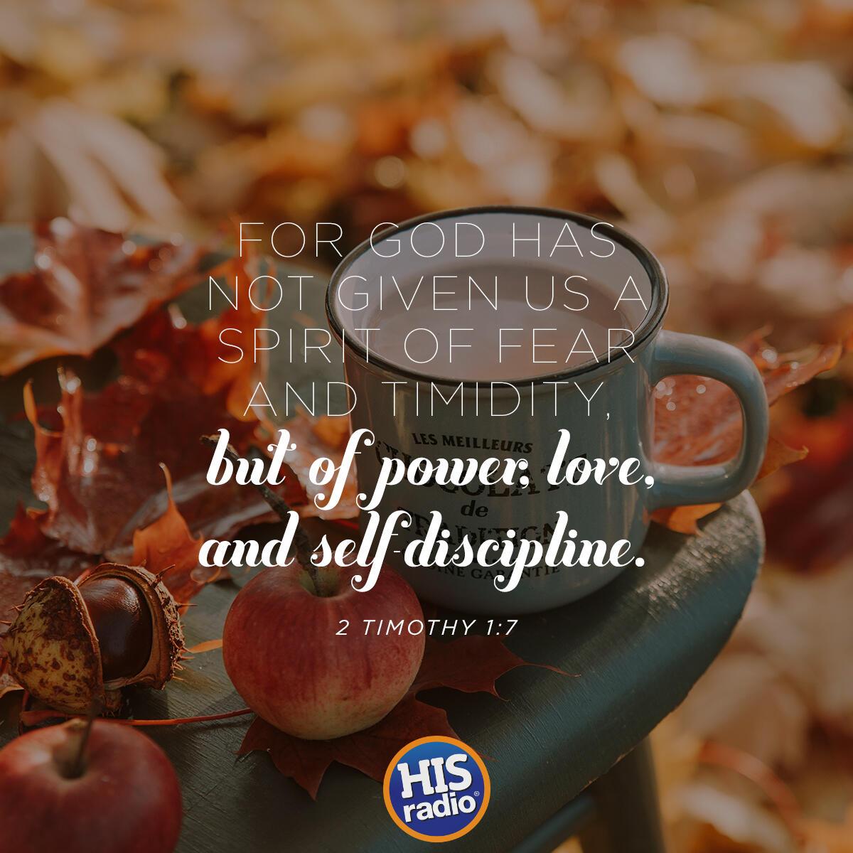 2 Timothy 1:7 - Verse of the Day