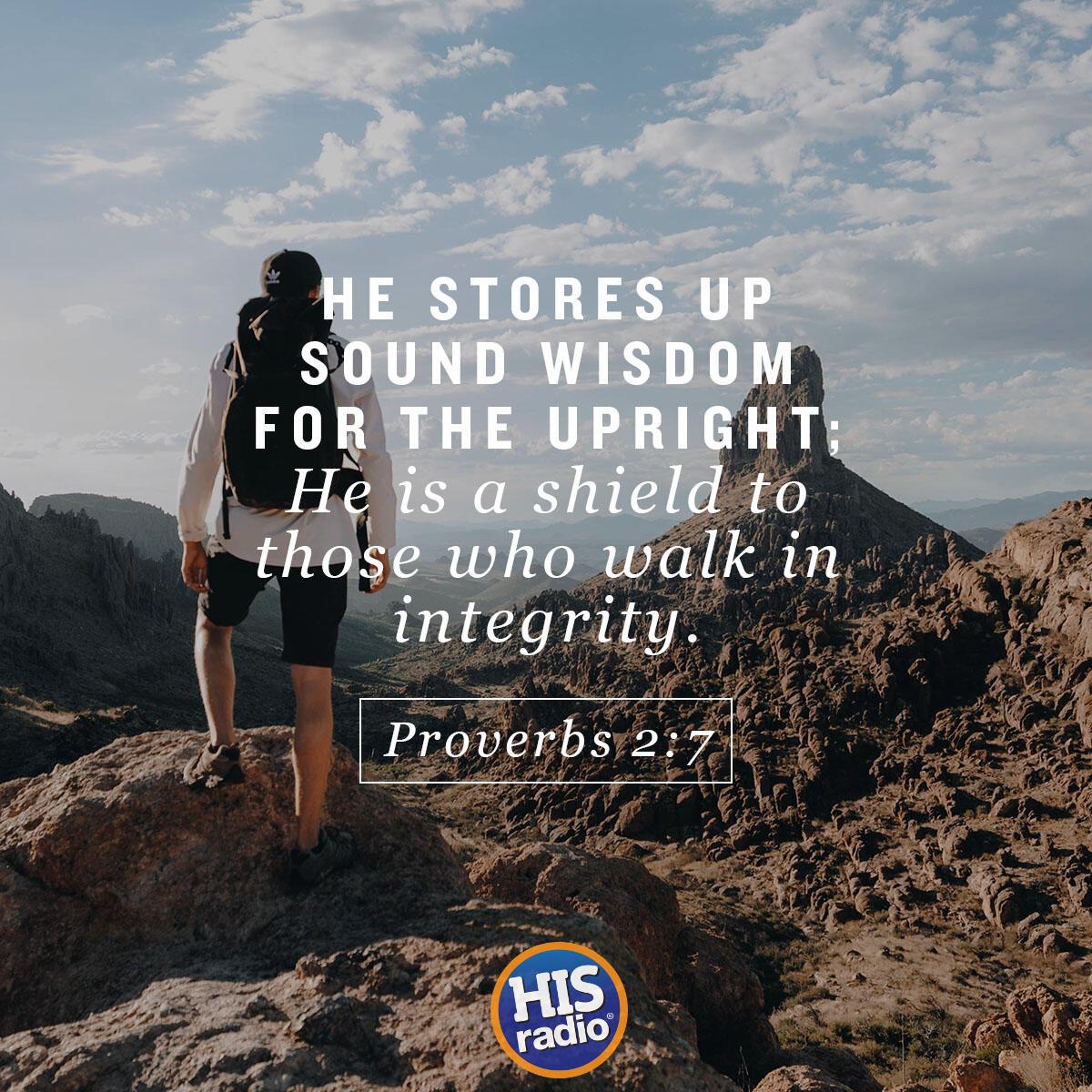 Proverbs 2:7